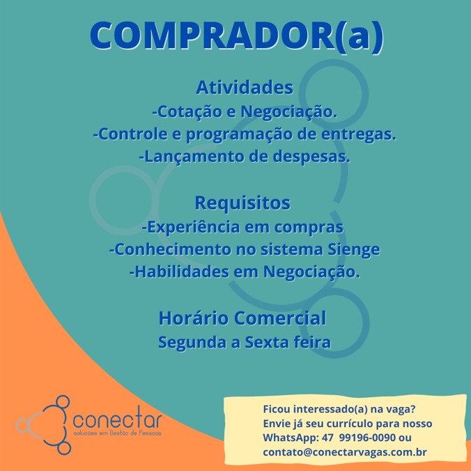 Conectar Vagas - Valores